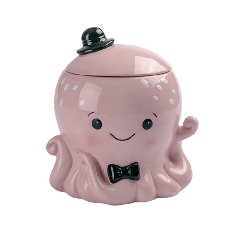 Octopus design ceramic cookie storage jar - photo 1