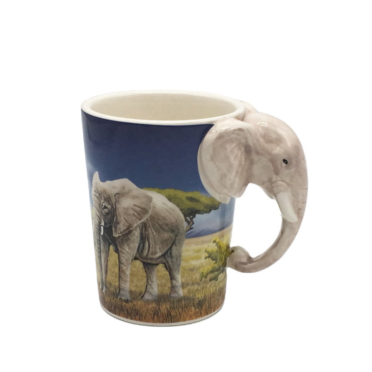 15 oz elephant 3d ceramic coffee mug