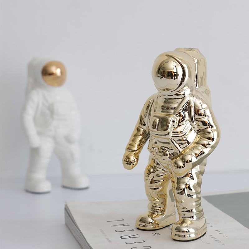 Ceramic astronaut figure