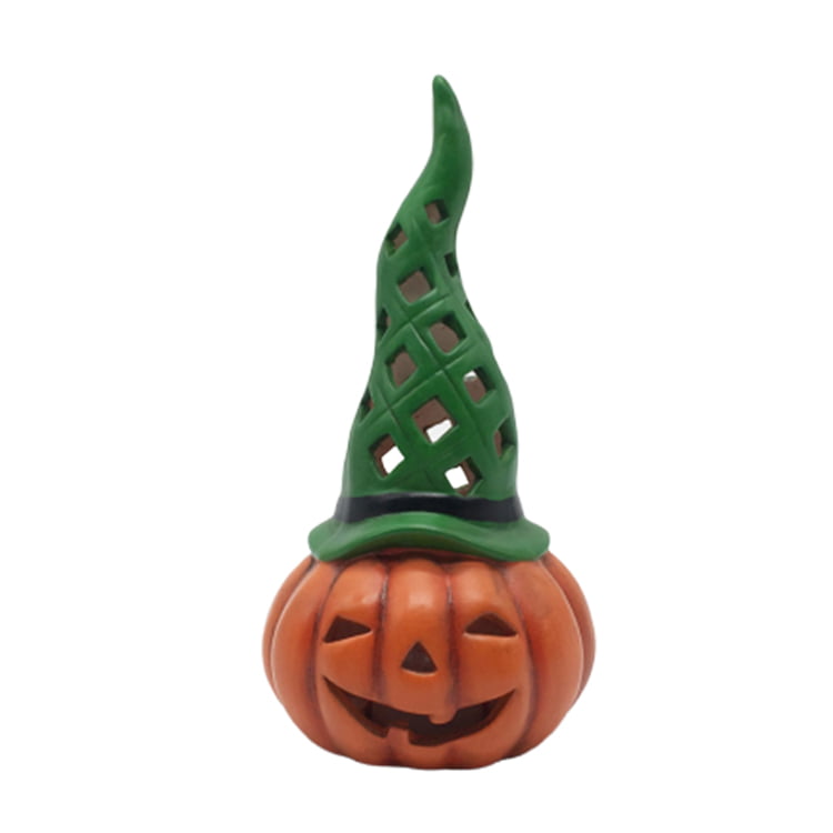 Halloween ceramic pumpkin lantern
