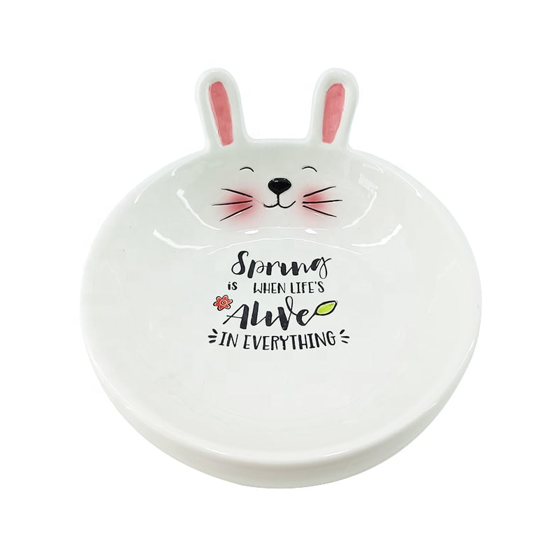 Easter bunny ceramic bowl