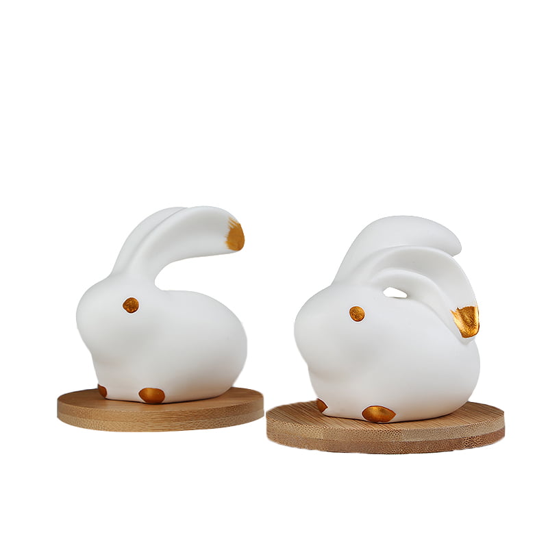 Mini easter ceramic rabbit crafts