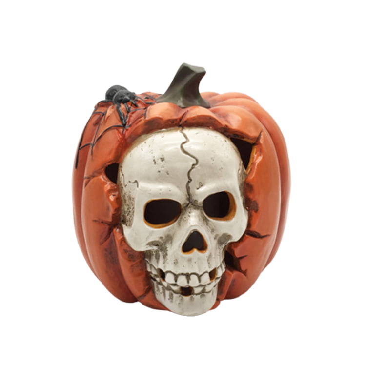 Halloween ceramic pumpkin lamp