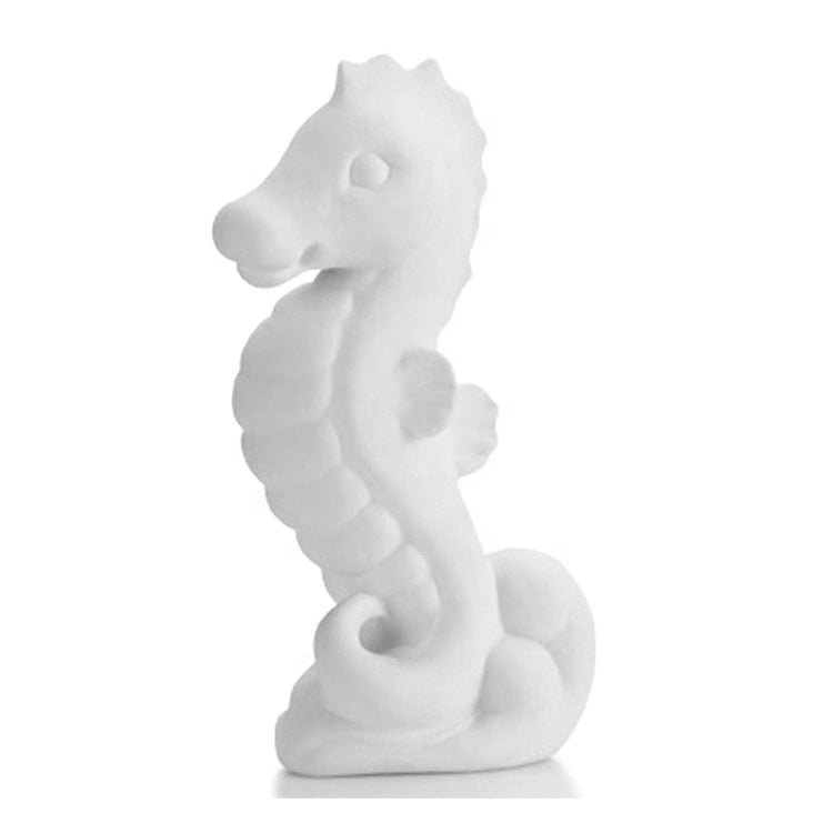 Ceramic bisque sea horse