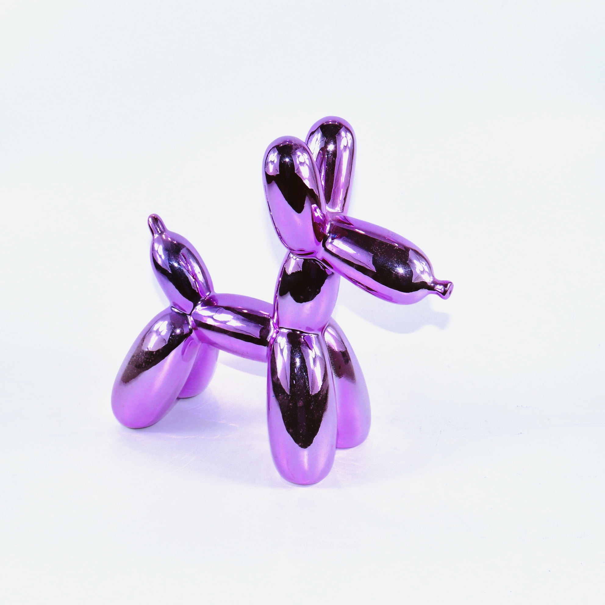 Pink ceramic balloon dog
