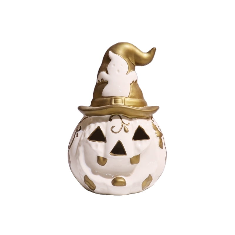 Halloween ceramic pumpkin decoration